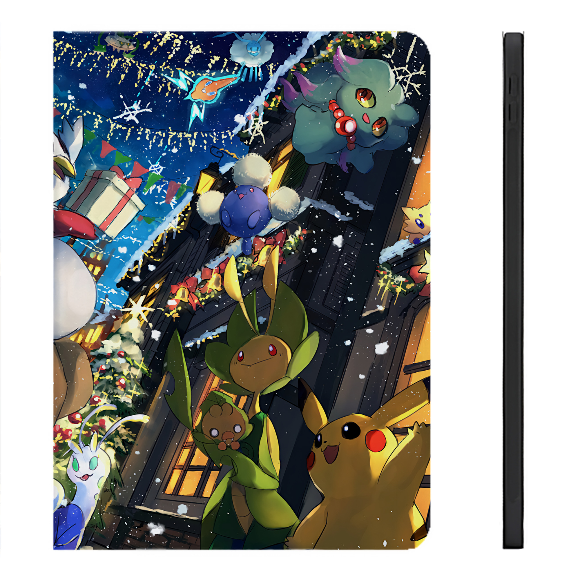 （画像用） ポケットモンスター Pokémon IPadケース ペンホルダー付き ブックスタイルデザイン